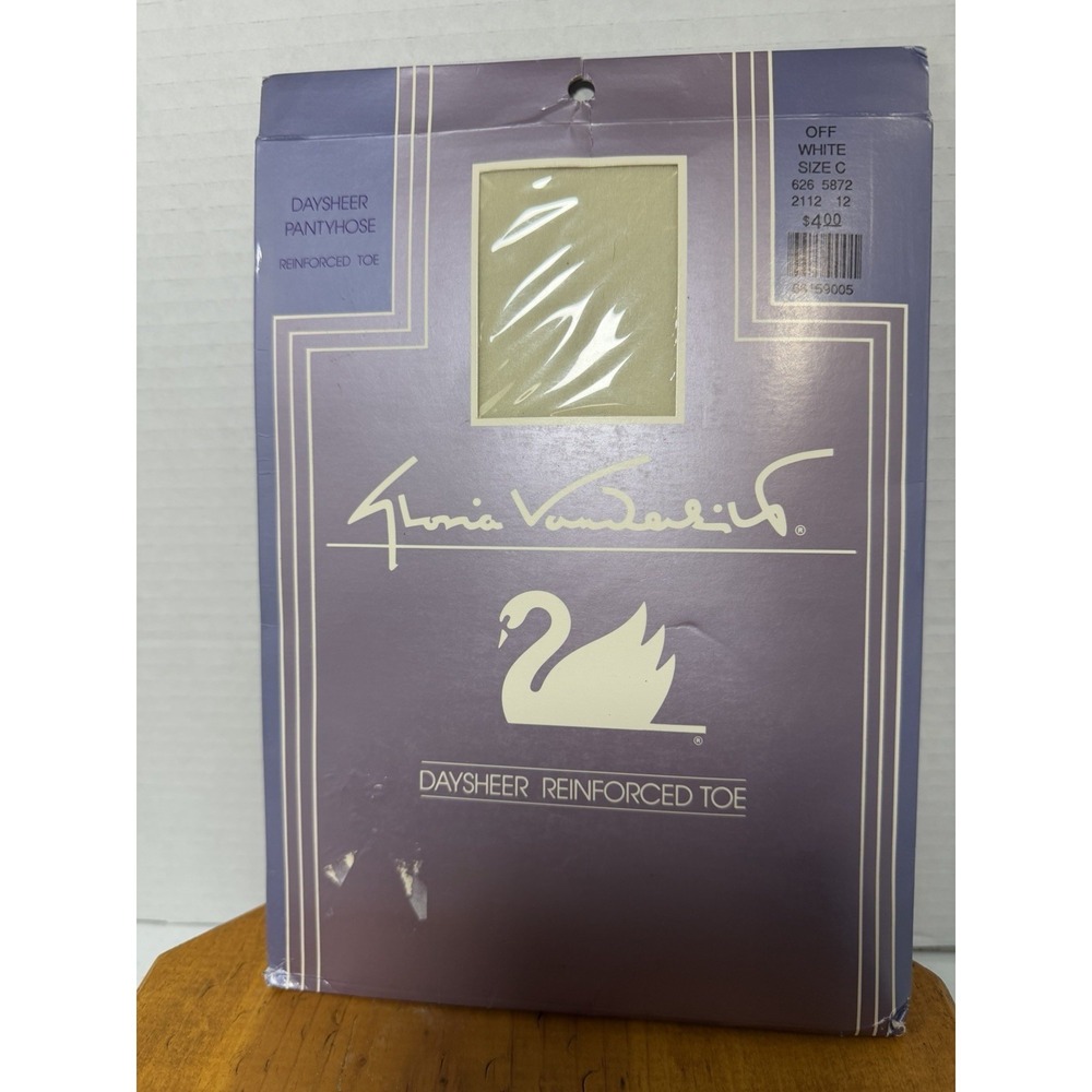 Vintage Gloria Vanderbilt Daysheer Pantyhose‎ Off White Size C NOS Made USA